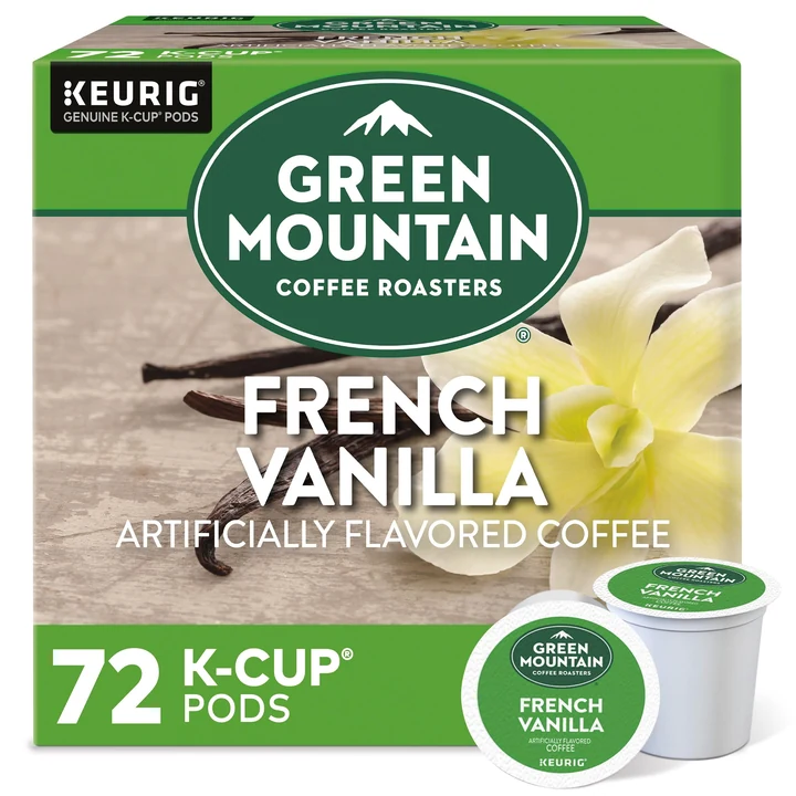 French Vanilla 72-count K-Cup packaging
