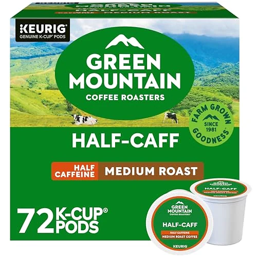 Half Caff 72-count K-Cup packaging