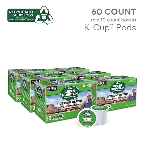 The selected Horizon Blend pack contains 60 pods in six 10-count boxes.